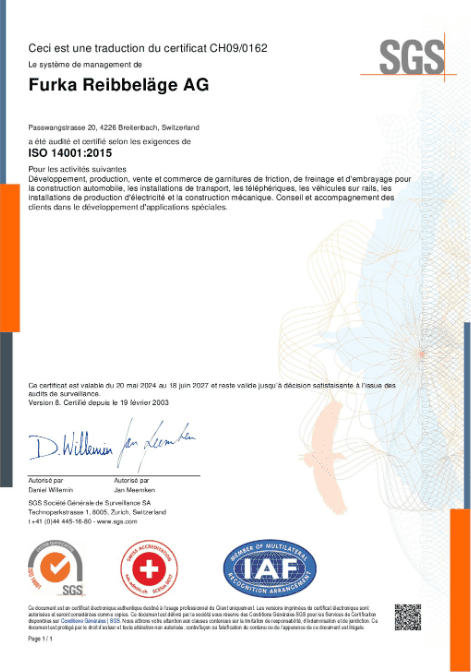 Furka Cert 14001 Fr Preview